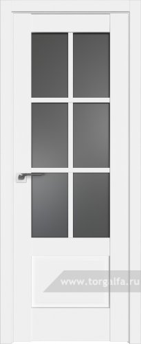 Дверь со стеклом ProfilDoors 103U Графит (Аляска)