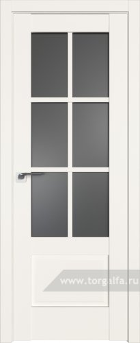 Дверь со стеклом ProfilDoors 103U Графит (ДаркВайт)
