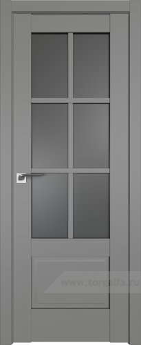 Дверь со стеклом ProfilDoors 103U Графит (Грей)