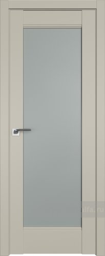 Дверь со стеклом ProfilDoors 107U Матовое (Шеллгрей)