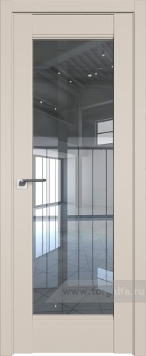Дверь со стеклом ProfilDoors 107U Графит (Санд)