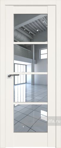 Дверь со стеклом ProfilDoors 119U Прозрачное (ДаркВайт)