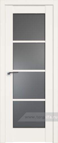 Дверь со стеклом ProfilDoors 119U Графит (ДаркВайт)