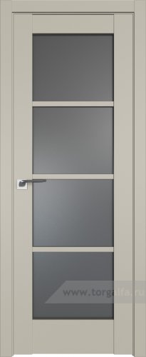Дверь со стеклом ProfilDoors 119U Графит (Шеллгрей)
