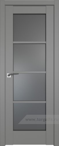 Дверь со стеклом ProfilDoors 119U Графит (Грей)