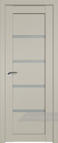 Дверь со стеклом ProfilDoors 2.09U Матовое (Шеллгрей)