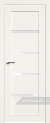 Дверь со стеклом ProfilDoors 2.09U Белый триплекс (ДаркВайт)