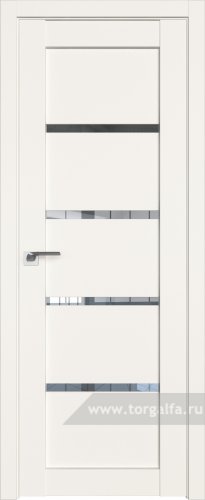 Дверь со стеклом ProfilDoors 2.09U Прозрачное (ДаркВайт)