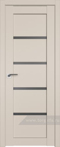 Дверь со стеклом ProfilDoors 2.09U Графит (Санд)