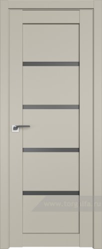 Дверь со стеклом ProfilDoors 2.09U Графит (Шеллгрей)