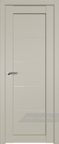 Дверь со стеклом ProfilDoors 2.11U Белый триплекс (Шеллгрей)