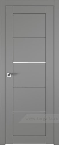 Дверь со стеклом ProfilDoors 2.11U Белый триплекс (Грей)