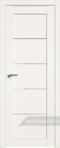 Дверь со стеклом ProfilDoors 2.11U Прозрачное (ДаркВайт)