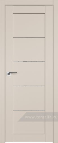 Дверь со стеклом ProfilDoors 2.11U Прозрачное (Санд)