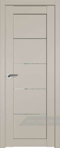Дверь со стеклом ProfilDoors 2.11U Прозрачное (Шеллгрей)