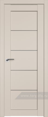 Дверь со стеклом ProfilDoors 2.11U Графит (Санд)