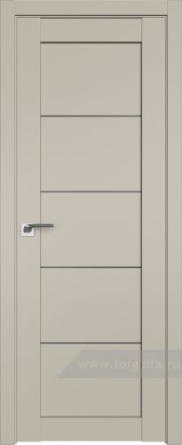 Дверь со стеклом ProfilDoors 2.11U Графит (Шеллгрей)