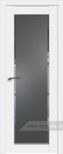 Дверь со стеклом ProfilDoors 2.19U Square графит (Аляска)