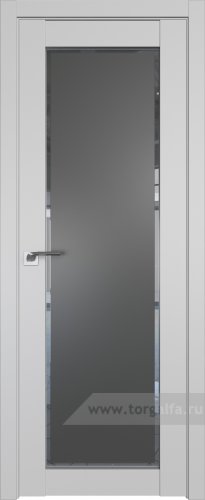 Дверь со стеклом ProfilDoors 2.19U Square графит (Манхэттен)