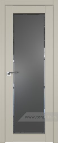 Дверь со стеклом ProfilDoors 2.19U Square графит (Шеллгрей)
