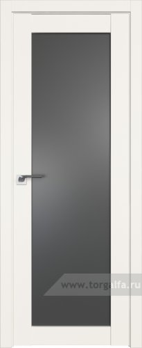 Дверь со стеклом ProfilDoors 2.19U Графит (ДаркВайт)