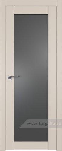 Дверь со стеклом ProfilDoors 2.19U Графит (Санд)