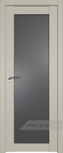 Дверь со стеклом ProfilDoors 2.19U Графит (Шеллгрей)