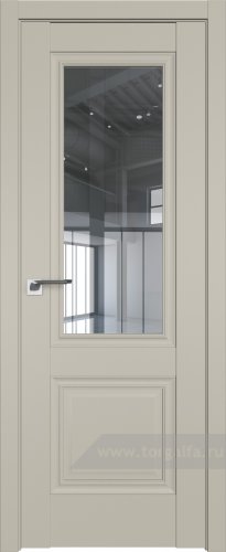 Дверь со стеклом ProfilDoors 2.37U Прозрачное (Шеллгрей)