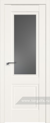 Дверь со стеклом ProfilDoors 2.37U Графит (ДаркВайт)