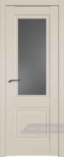 Дверь со стеклом ProfilDoors 2.37U Графит (Санд)