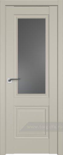 Дверь со стеклом ProfilDoors 2.37U Графит (Шеллгрей)