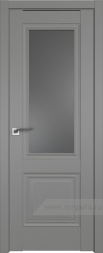 Дверь со стеклом ProfilDoors 2.37U Графит (Грей)