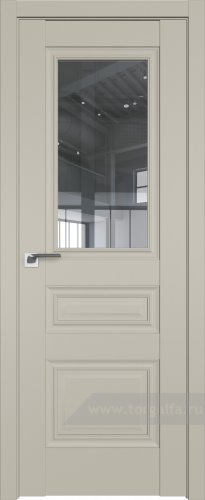 Дверь со стеклом ProfilDoors 2.39U Прозрачное (Шеллгрей)