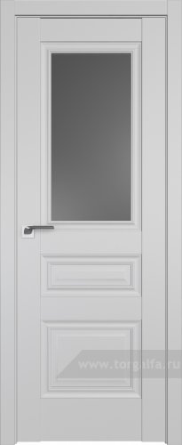 Дверь со стеклом ProfilDoors 2.39U Графит (Манхэттен)