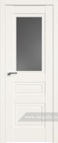 Дверь со стеклом ProfilDoors 2.39U Графит (ДаркВайт)