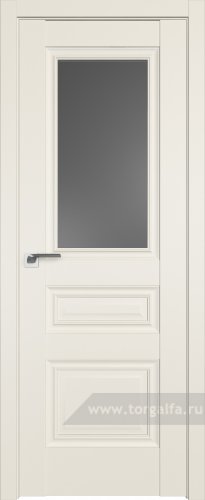 Дверь со стеклом ProfilDoors 2.39U Графит (Магнолия Сатинат)