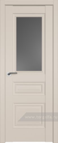 Дверь со стеклом ProfilDoors 2.39U Графит (Санд)