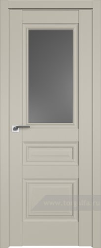 Дверь со стеклом ProfilDoors 2.39U Графит (Шеллгрей)