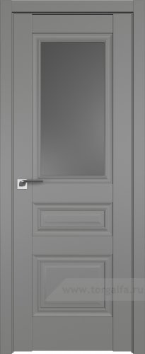 Дверь со стеклом ProfilDoors 2.39U Графит (Грей)
