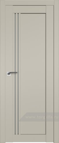 Дверь со стеклом ProfilDoors 2.50U Матовое (Шеллгрей)