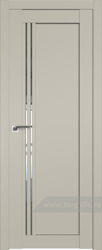 Дверь со стеклом ProfilDoors 2.50U Прозрачное (Шеллгрей)