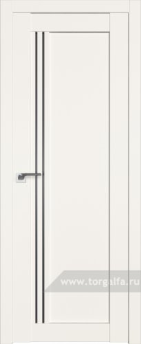 Дверь со стеклом ProfilDoors 2.50U Графит (ДаркВайт)