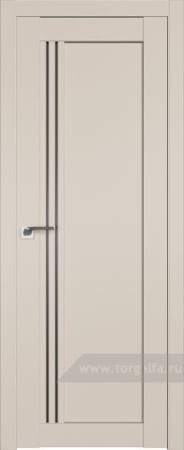 Дверь со стеклом ProfilDoors 2.50U Графит (Санд)