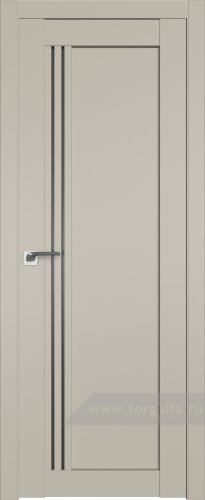 Дверь со стеклом ProfilDoors 2.50U Графит (Шеллгрей)