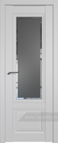 Дверь со стеклом ProfilDoors 2.103U Square графит (Манхэттен)