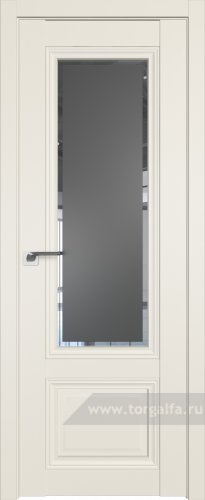 Дверь со стеклом ProfilDoors 2.103U Square графит (Магнолия Сатинат)