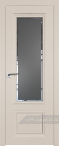 Дверь со стеклом ProfilDoors 2.103U Square графит (Санд)