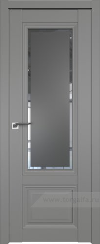 Дверь со стеклом ProfilDoors 2.103U Square графит (Грей)