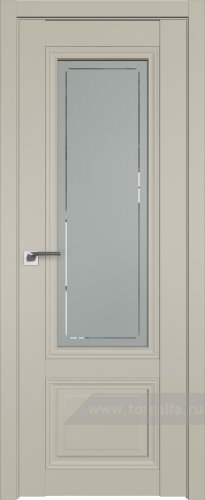 Дверь со стеклом ProfilDoors 2.103U Гравировка 4 (Шеллгрей)