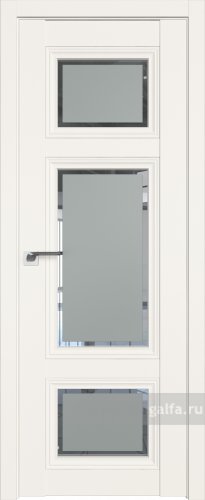 Дверь со стеклом ProfilDoors 2.105U Square матовое (ДаркВайт)